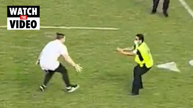 Gold Coast game is disrupted by ANOTHER pitch invader