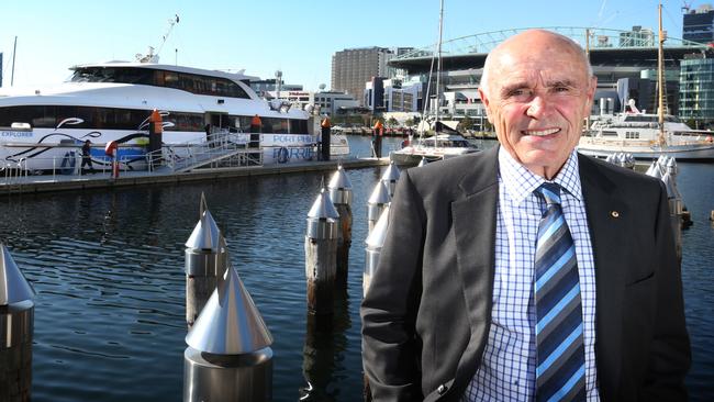 Port Phillip Ferries owner Paul Little at Docklands. Picture Rebecca Michael.