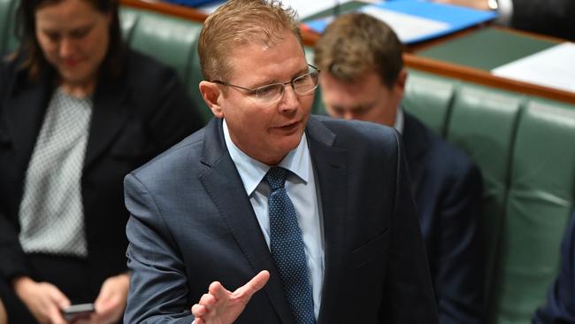 Craig Laundy hit out at Labot’s “faux outrage”. Picture: AAP Image/Mick Tsikas