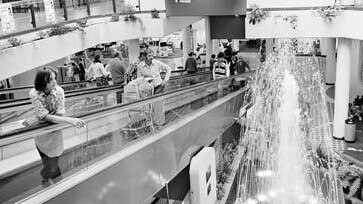 The fountains in action. Picture: I grew up in Box Hill Facebook page