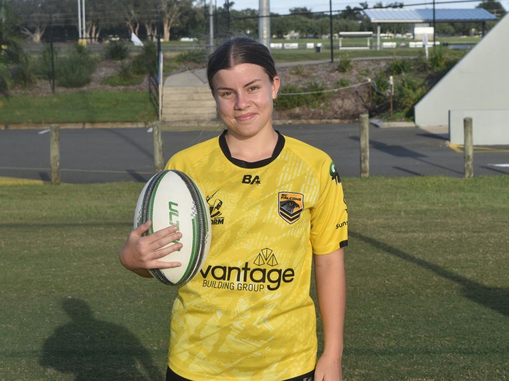 Sunshine Coast Falcons under-17s player Sarah McGuire. Picture: Eddie Franklin