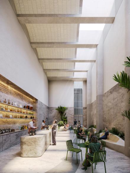 Artist impressions of hotel bar