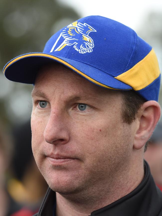 Glen Waverley Hawks coach Ryan Flack. Picture: Lawrence Pinder