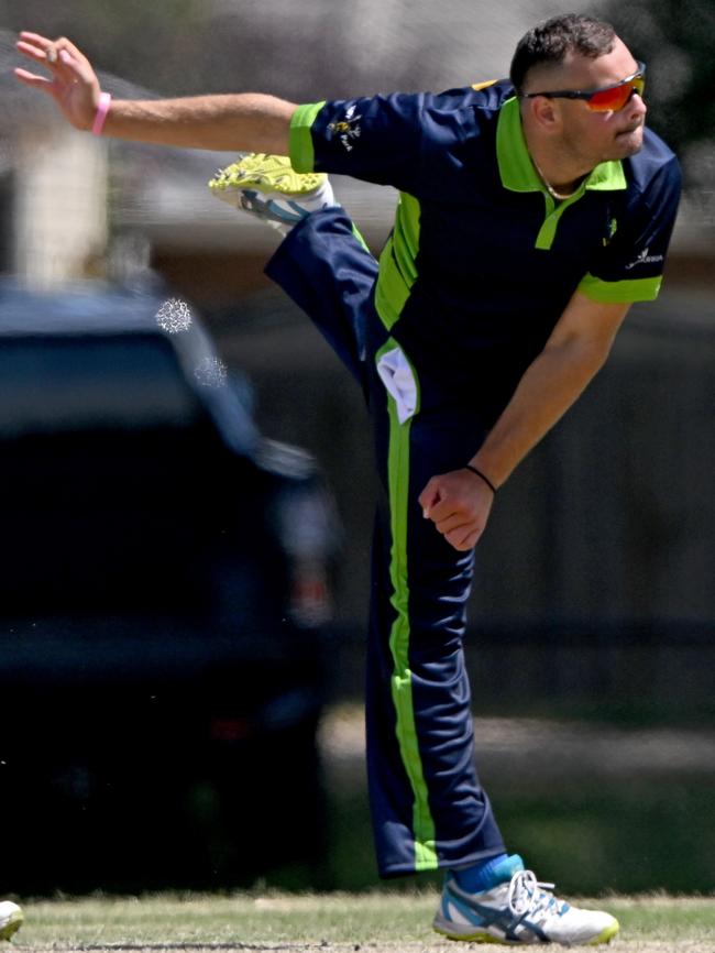 Paxino Medallist, Keilor’s Matthew Gaskett, in action for the VTCA. Picture: Andy Brownbill