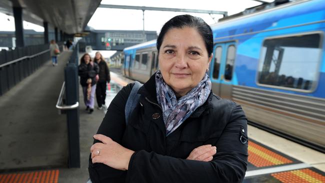 Maria Mikovik, like other passengers often drives into the city to avoid catching the train. Picture: Andrew Henshaw