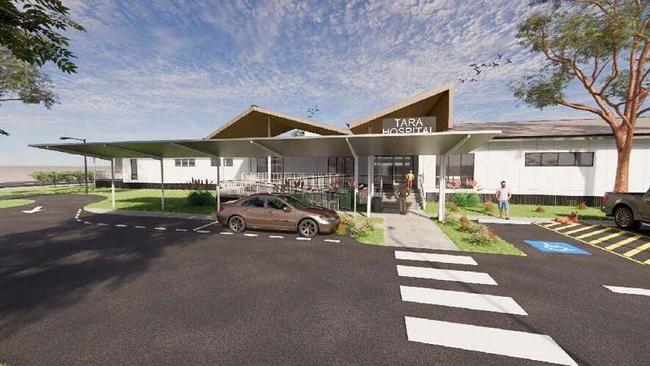 Tara Hospital redevelopment (artist impression) expected to be complete start of 2025. Picture: Darling Downs Health