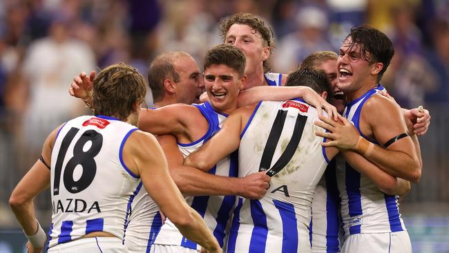 North Melbourne has not celebrated a win since it beat Fremantle in round 2. Picture: Getty Images