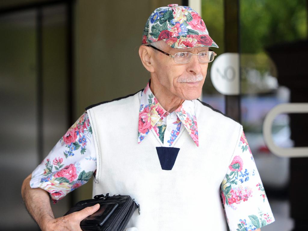 January 2013 - Vince Focarelli’s father Giuseppe outside the District Court after Vince appeared in court.