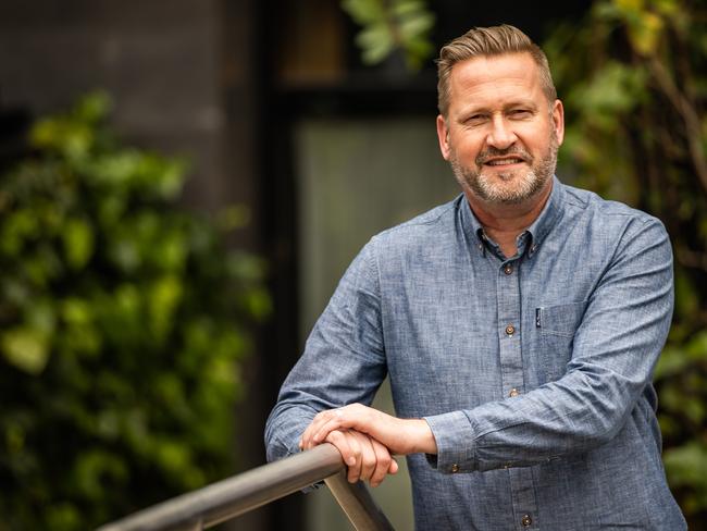 SA WEEKEND -  John Mannion is part of a team that goes into communities to talk about mental health, pictured on September 27th, 2022, in Adelaide.Picture: Tom Huntley