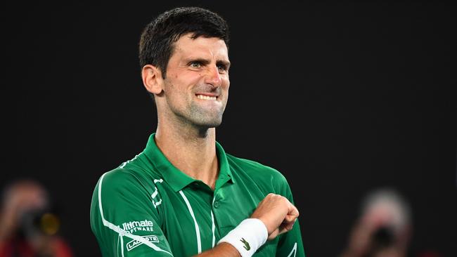 Djokovic will start a heavy favourite against the fifth seed. Picture: AFP