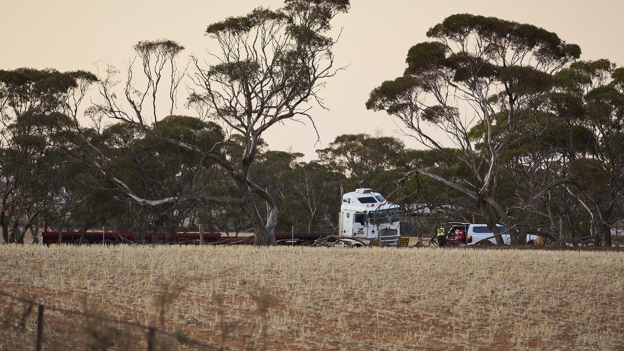 The truck driver has been arrested. Picture: Matt Loxton