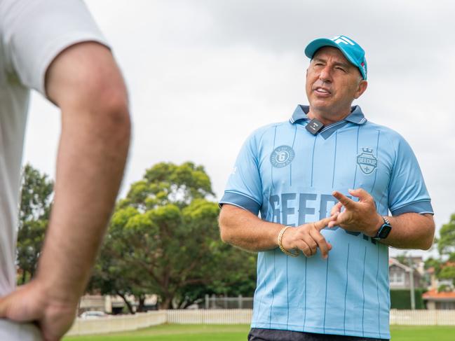 A third party reached out to sprint coach Roger Fabri to start preparing for the future in case Lachlan Galvin was sacked by the Tigers. Picture: Thomas Lisson