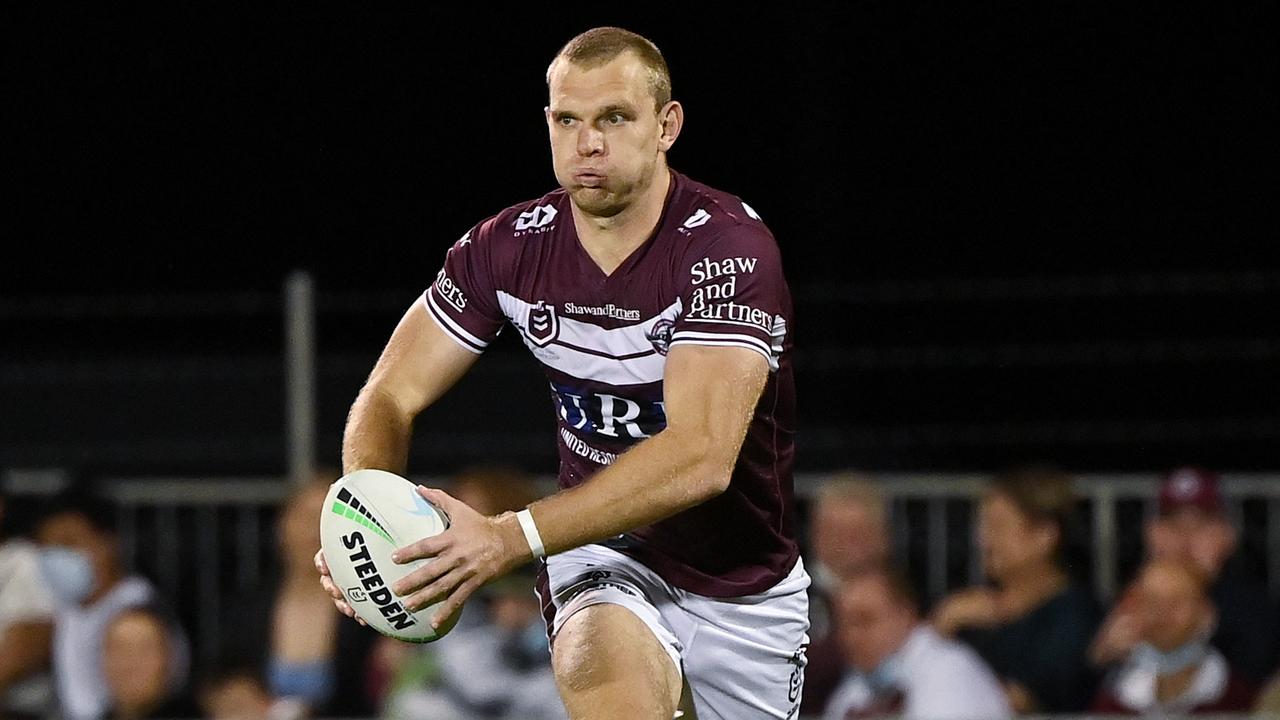 Tom Trbojevic in action for Manly Sea Eagles.