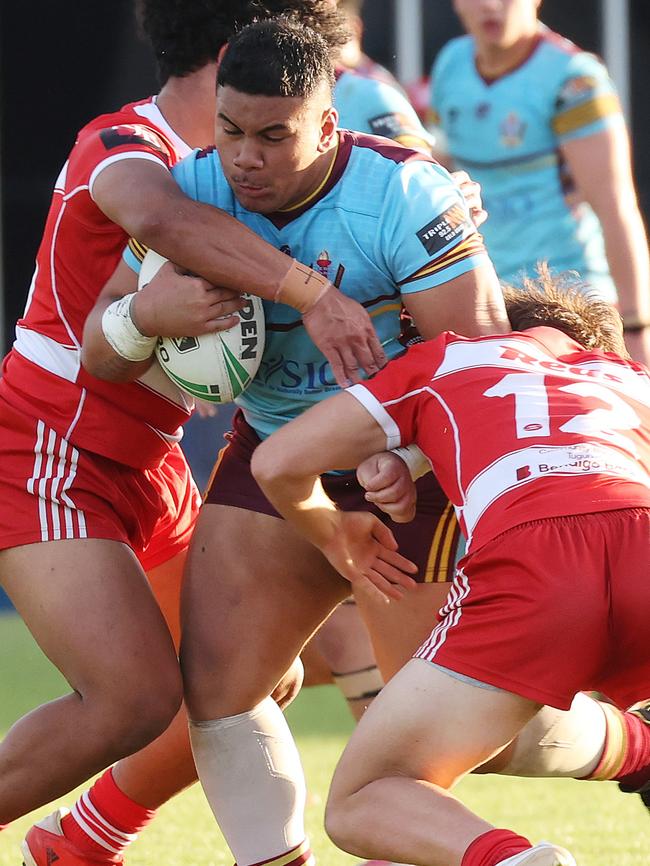 Keebra Park: 16. PJ Poutasi, Langer Trophy semi-final, Keebra Park vs Palm Beach Currumbin, Kougair Oval, Manly West. Picture: Liam Kidston