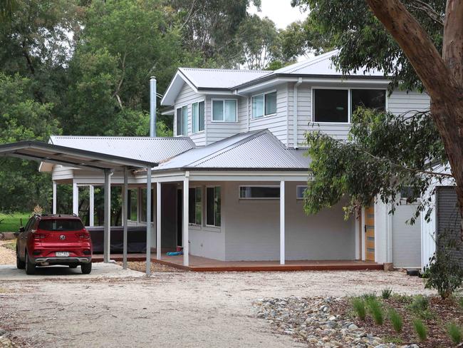 Erin Patterson’s two-storey home in Leongatha. Picture: Brendan Beckett