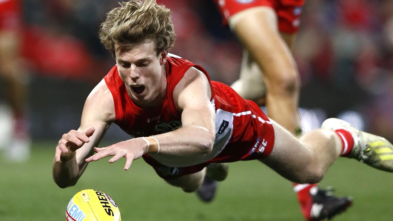 Nick Blakey has made a brilliant start to the season for the Swans. Picture: Getty Images