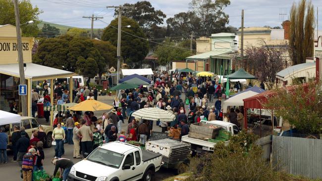 Talbot Farmers' Market, near Ballarat.