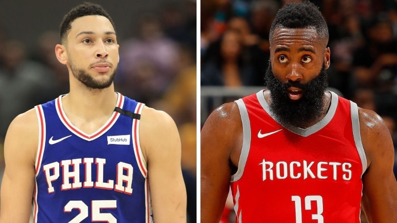 Ben Simmons and James Harden