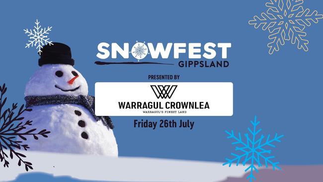 SnowFest Gippsland took place in the heart of Warragul from 3pm to 9pm on Friday, July 26, 2024. Picture: Facebook