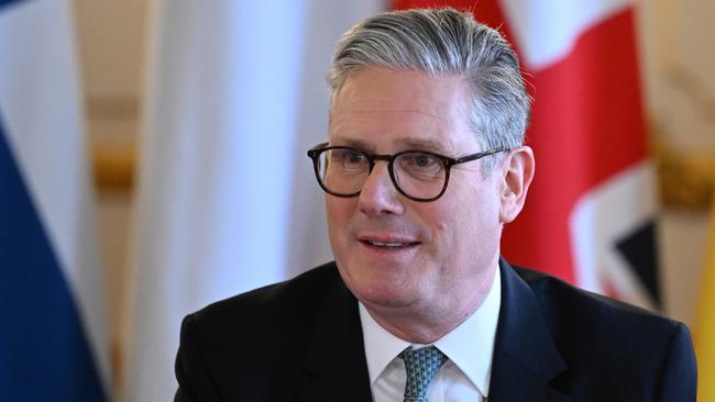 Britain's Prime Minister Keir Starmer attends a plenary meeting at a summit held at Lancaster House in London. Picture: Getty Images