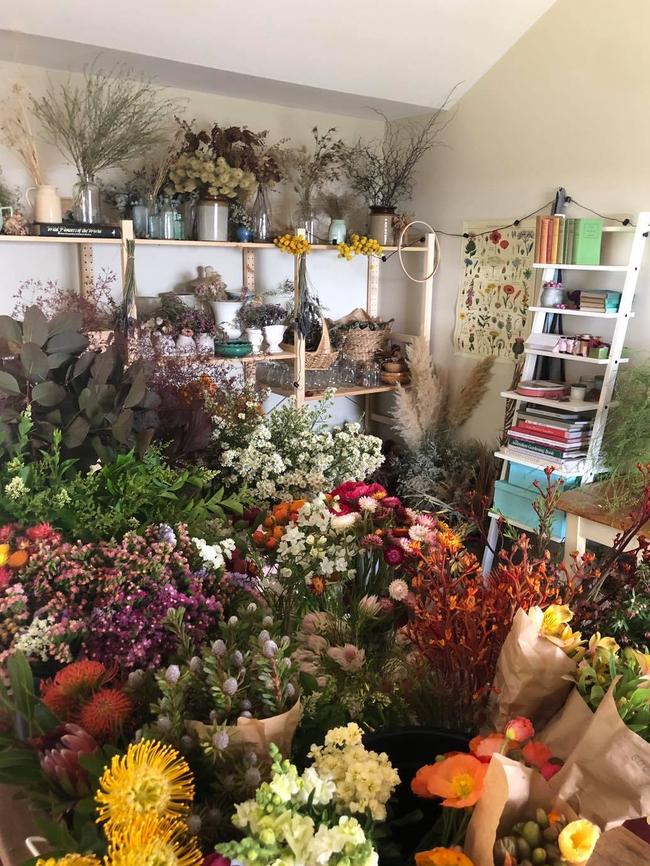 Willunga florist Bonnie Dowie turned to Facebook to sell flowers from a wedding that is now cancelled because of SA's lockdown. Picture: Bonnie Blooms Facebook