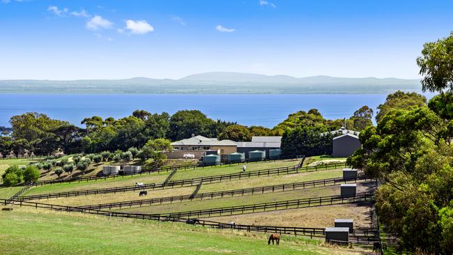 This Bellarine property has sea views