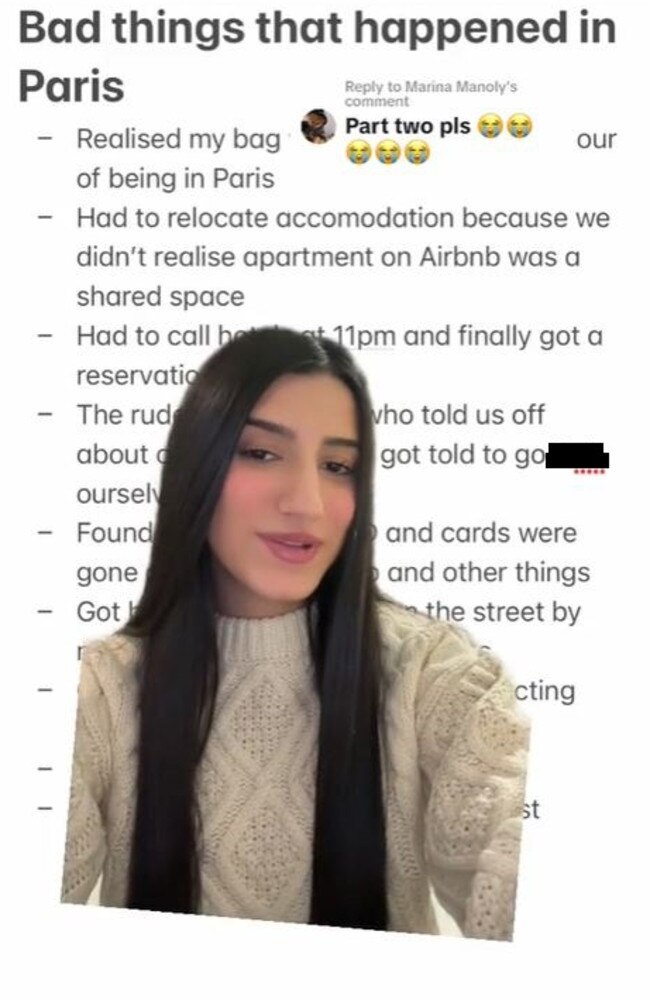 She also shared her gripe with French men. Picture: TikTok/brittyoussef