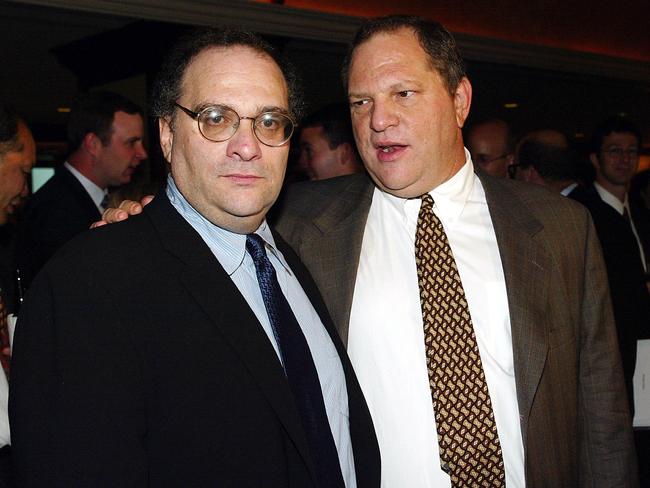 Brothers Bob (left) and Harvey Weinstein. Picture: Supplied