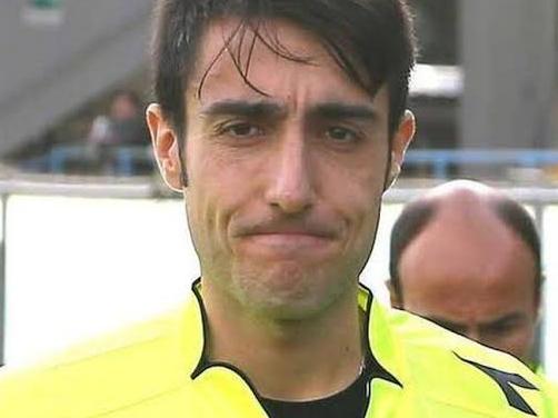 Serie B referee Dario Melidoni.