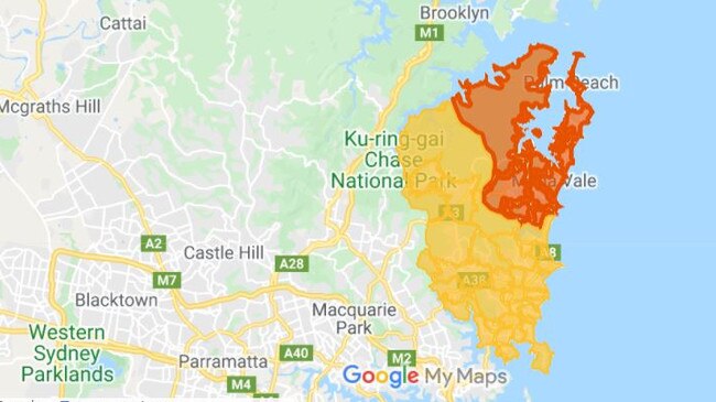 The northern beaches have been split into two zones, with stricter rules in the northern part above the Narrabeen Bridge. Picture: NSW Health