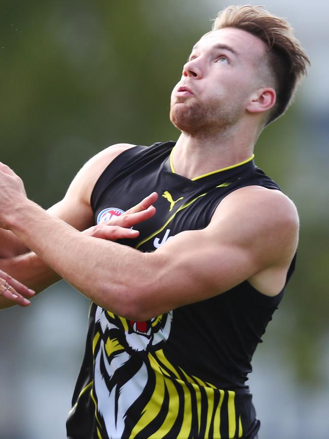 Noah Balta in action during a Richmond intra-club match.