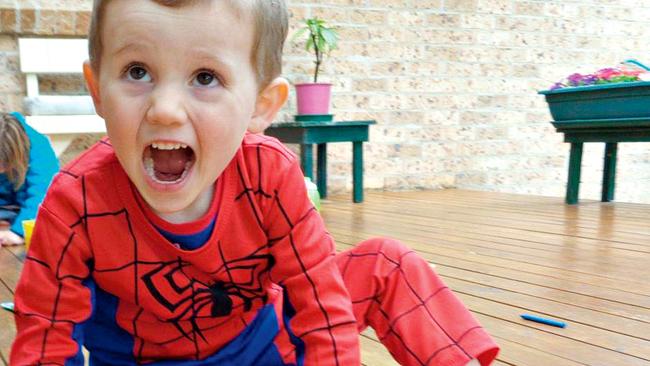 William Tyrrell in his now infamous Spider-Man suit.