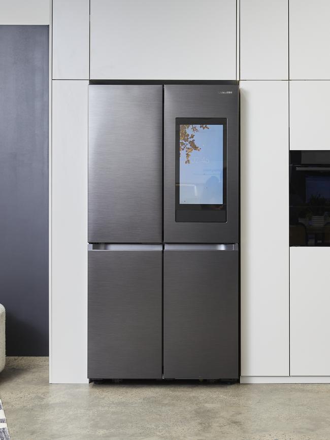 Samsung AI Family Hub French Door Refrigerator.