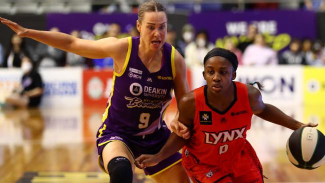 Jackie Young scored 21 points in game one of the WNBL decider.