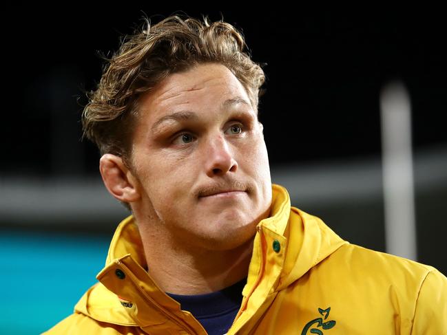 SYDNEY, AUSTRALIA - JUNE 23: Michael Hooper of the Wallabies looks dejected after defeat in the Third International Test match between the Australian Wallabies and Ireland at Allianz Stadium on June 23, 2018 in Sydney, Australia. (Photo by Mark Kolbe/Getty Images)