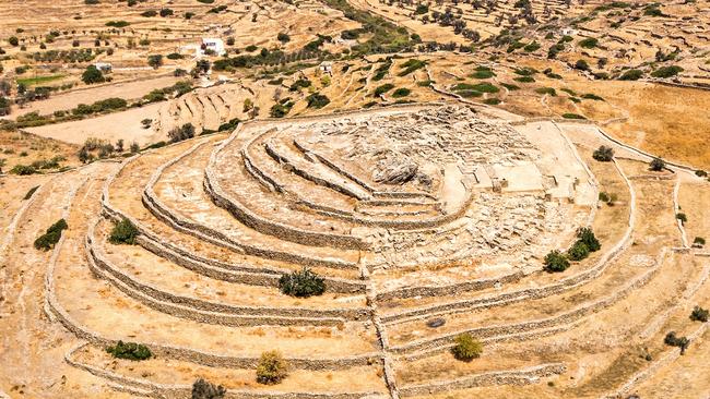 The archaeological site of Skarkos on Ios.