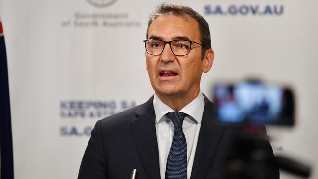 SA Premier Steven Marshall says schools will reopen after the holiday break. Picture: AAP Image/David Mariuz