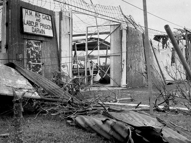 Fannie Bay Gaol had been reduced to a twisted mess of iron and steel.