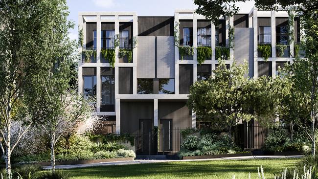 An example of a townhouse after the Moonee Valley racecourse redevelopment.