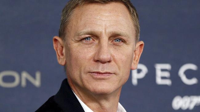 Actor Daniel Craig poses during a photocall for the new James Bond film 