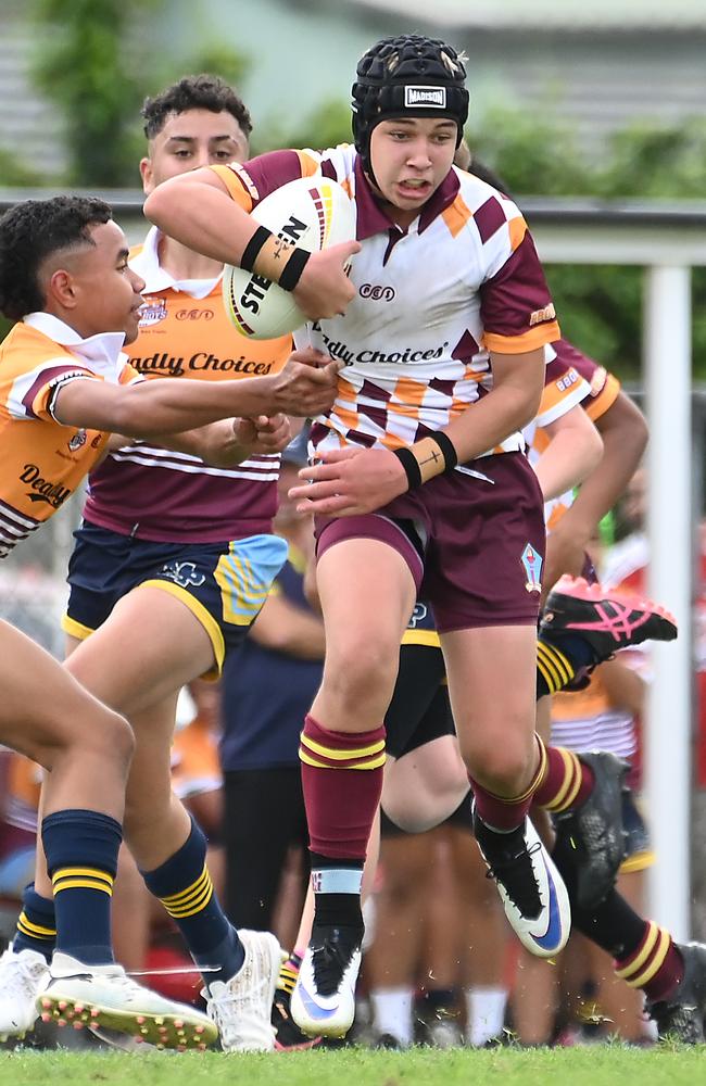 BBOB (Year 7): Keebra Park Vs Mabel Park Schoolboy rugby league grand final Tuesday August 20, 2024. Picture, John Gass