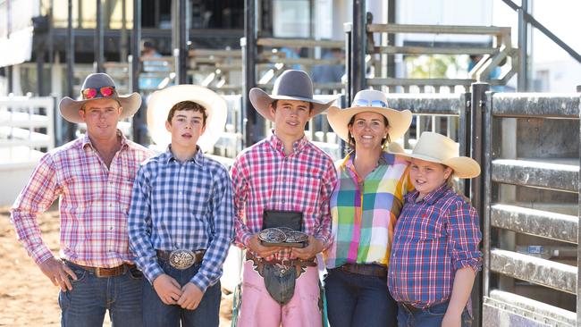 Mount Isa Rodeo 2024 - Matt Ahern winner of the 2nd division open bull ride at the Mount Isa Rodeo. Picture by Luke Marsden. - Photo Supplied