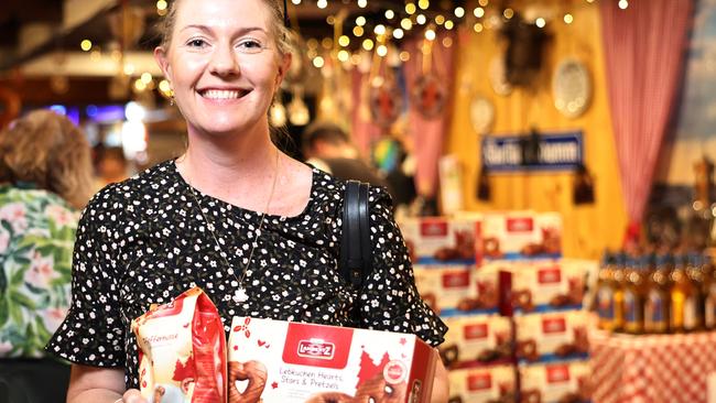 The Cairns German Club have hosted their annual Christmas markets, with traditional crafts and yummy European sweets and drinks on sale. Sophie Vorderwinkler from Bentley Park attended the annual market to buy some yummy Christmas biscuits and pastries for her family. Picture: Brendan Radke