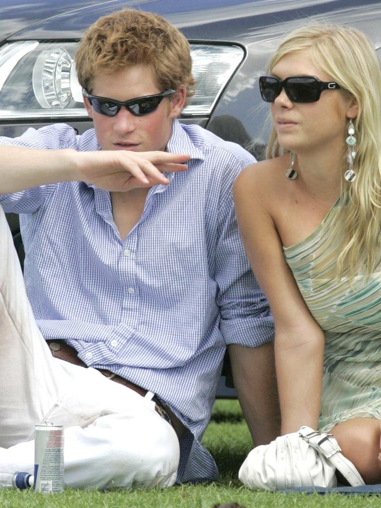 Prince Harry and his then girlfriend Chelsy Davy. Picture: Getty Images.