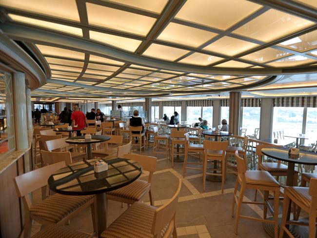 A sneak peak inside the cruise ship Majestic Princess, which docked in Hobart on Sunday. Picture: PATRICK GEE