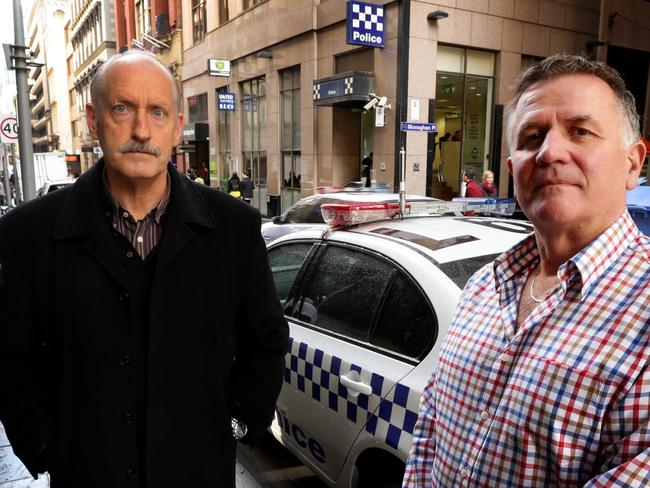 Former Victoria Police officers Peter Spence and Bob Hynninen were caught up in the ‘Operation Briars’ investigation.