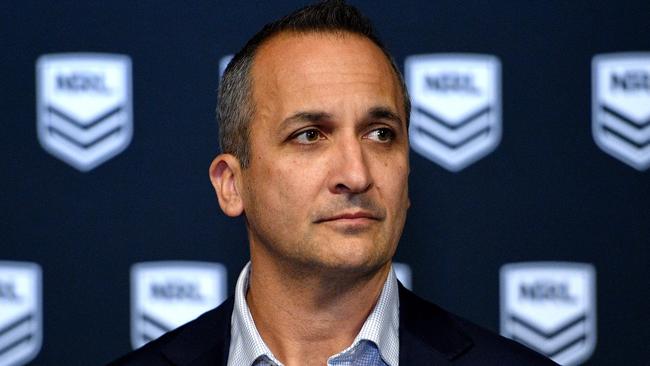 Acting no more, Andrew Abdo is the fulltime NRL CEO.