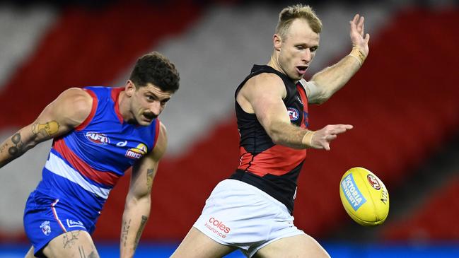 Essendon could well win recruit of the year with former Saint Nick Hind.