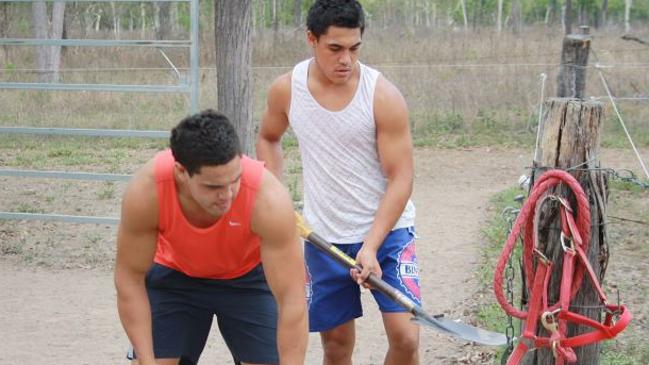 Antonio Winterstein working with his brother Francis.