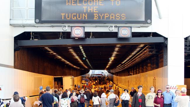 The Tugun bypass on its open day.